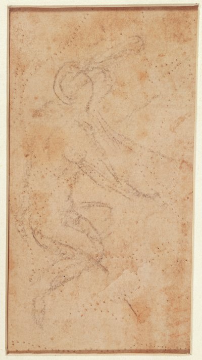 Study of a Figure with Pouncing Marks by Michelangelo Buonarroti